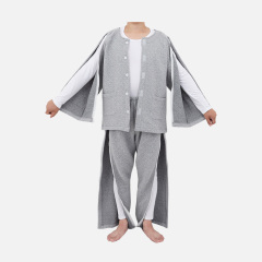 Großhandel Dicke, warme Inkontinenz-Pflegeanzüge, Patientenpflegekleidung für Zuhause und Krankenhaus, offene Schlafanzüge für ältere Menschen