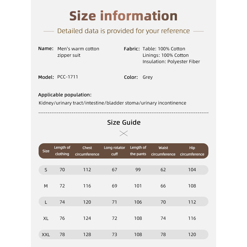 Wholesale Thickened Warmth Incontinence Nursing Suit Patient Care Clothes for Home and Hospital Open Sleepwear for Elderly