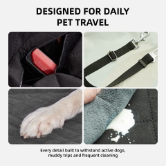 Wholesale Waterproof Oxford Eco-Friendly Pet Back Seat Cover 600D Heavy Duty Scratch Proof Nonslip Durable Soft
