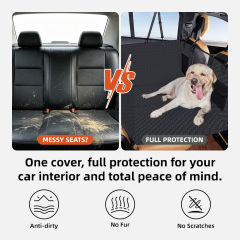 Wholesale Waterproof Oxford Eco-Friendly Pet Back Seat Cover 600D Heavy Duty Scratch Proof Nonslip Durable Soft