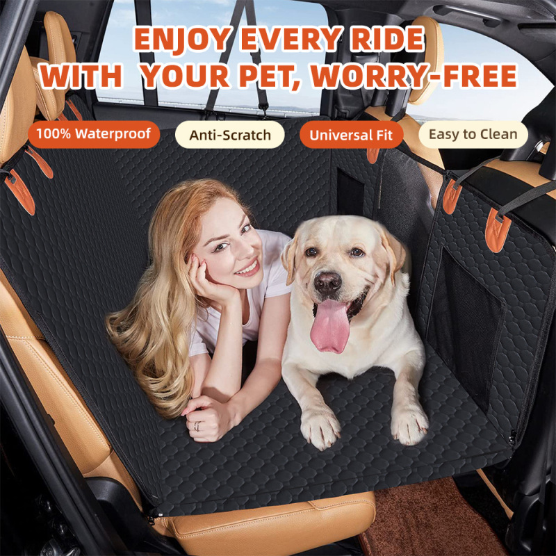 Wholesale Waterproof Oxford Eco-Friendly Pet Back Seat Cover 600D Heavy Duty Scratch Proof Nonslip Durable Soft