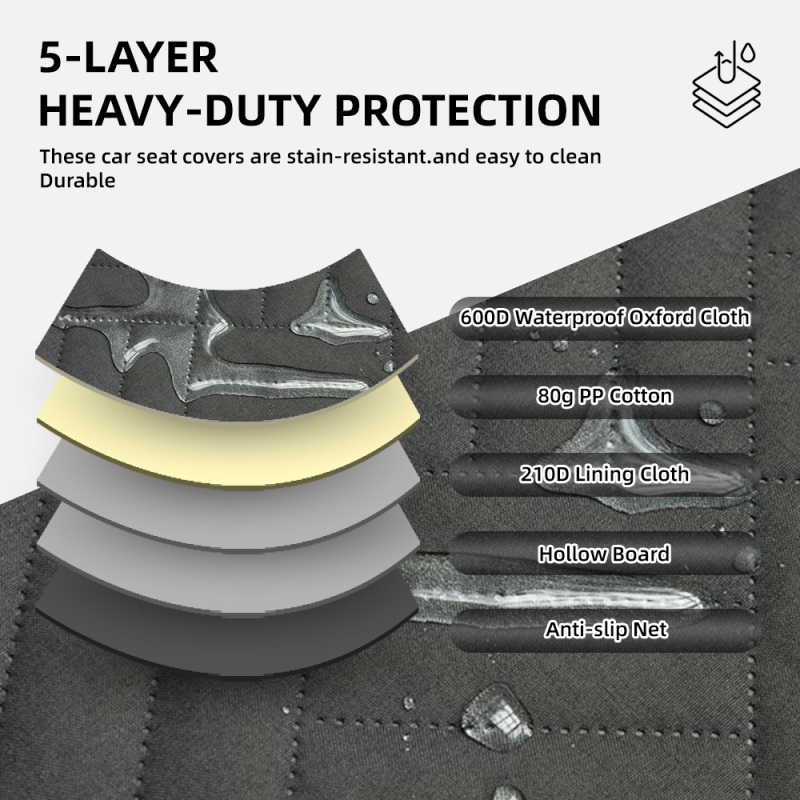 Wholesale Waterproof Oxford Eco-Friendly Pet Back Seat Cover 600D Heavy Duty Scratch Proof Nonslip Durable Soft