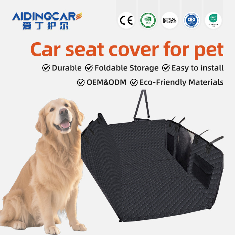 Wholesale Waterproof Oxford Eco-Friendly Pet Back Seat Cover 600D Heavy Duty Scratch Proof Nonslip Durable Soft