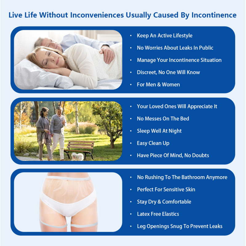 PEVA Incontinence Briefs for Women