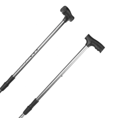調節可能な杖 - 人間工学に基づいたハンドル付きの軽量オフセット杖 - 限られた移動手段のための理想的な日常生活援助