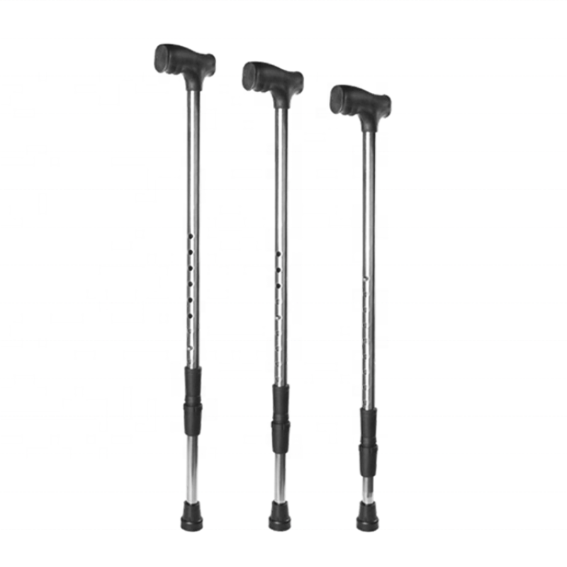 Adjustable Walking Stick - Lightweight Offset Cane with Ergonomic Handle - Ideal Daily Living Aid for Limited Mobility