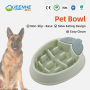 Wholesale Slip Resistant Slow Feeder Dog Bowl Pet Healthy  PP Plastic Slow Food Bowl