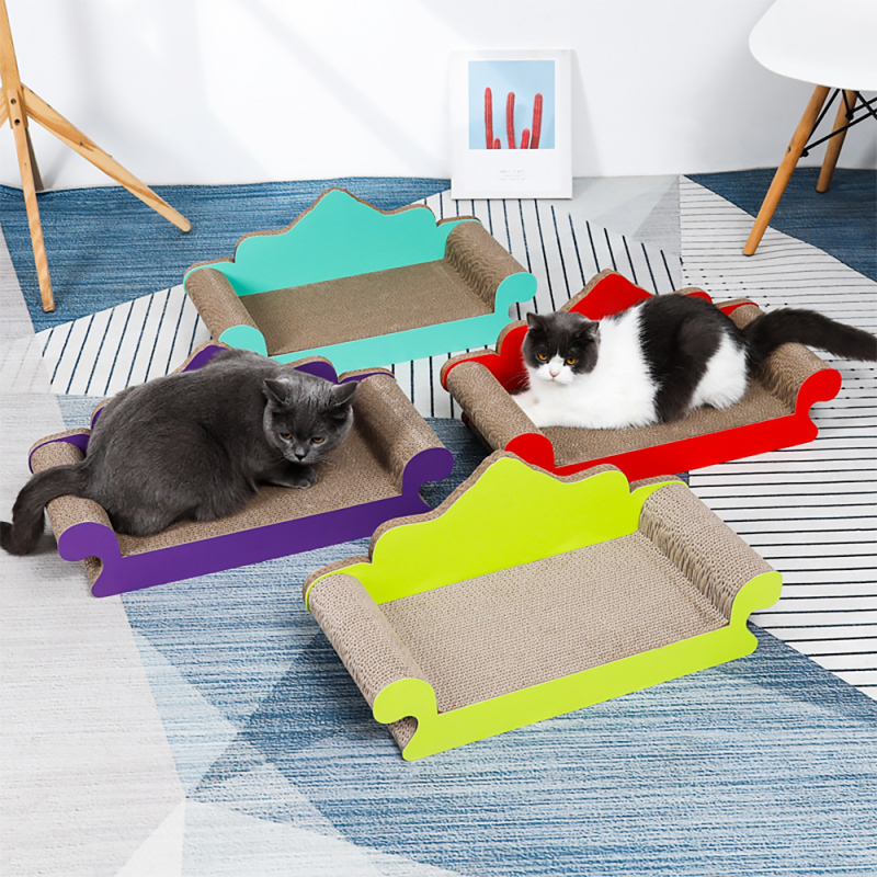Wholesale Cat Scratcher Cardboard Pads Reversible Durable Reversible Corrugated Cardboard for Indoor