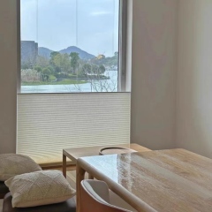 Corded Top Down Bottom Up Cellular Shades White Honeycomb Blinds For Windows