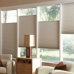 Corded Top Down Bottom Up Cellular Shades White Honeycomb Blinds For Windows