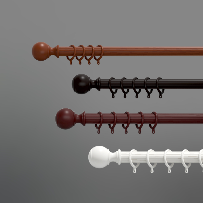 Curtain poles D26
