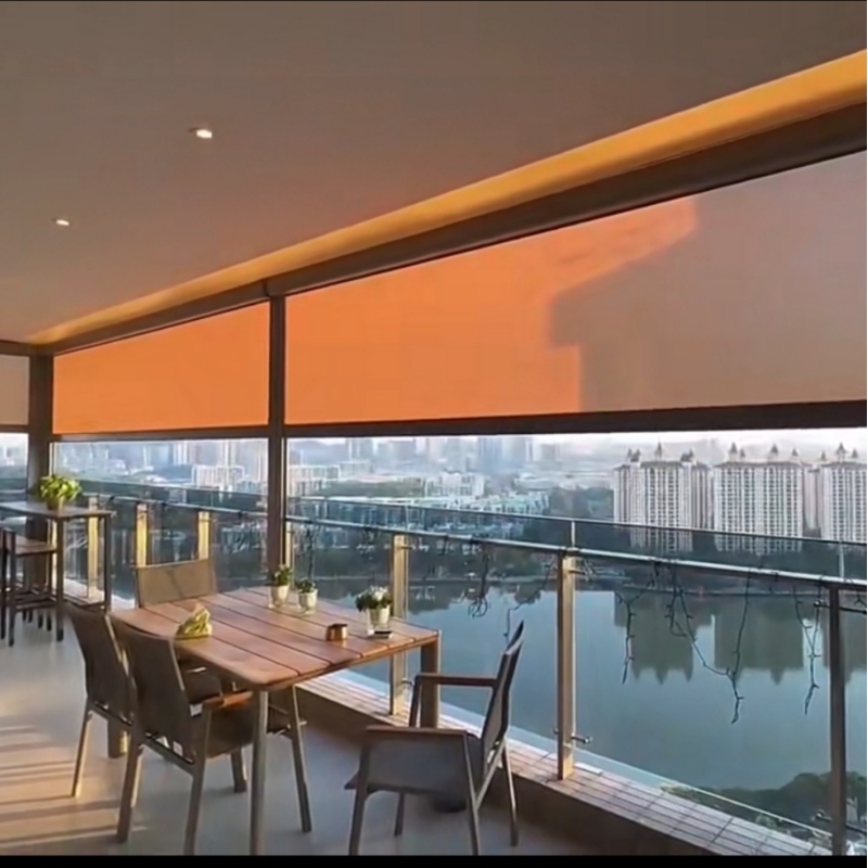 Cordless roller blinds popular sunscreen window blinds shades roller shade fabric