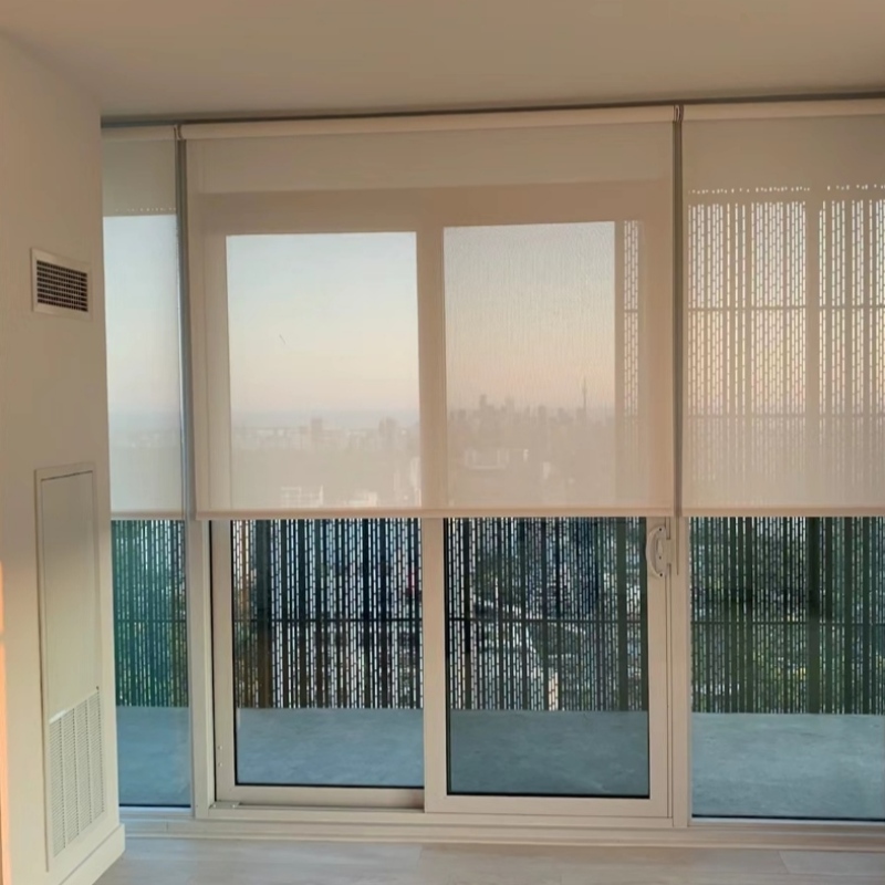 Cordless roller blinds popular sunscreen window blinds shades roller shade fabric