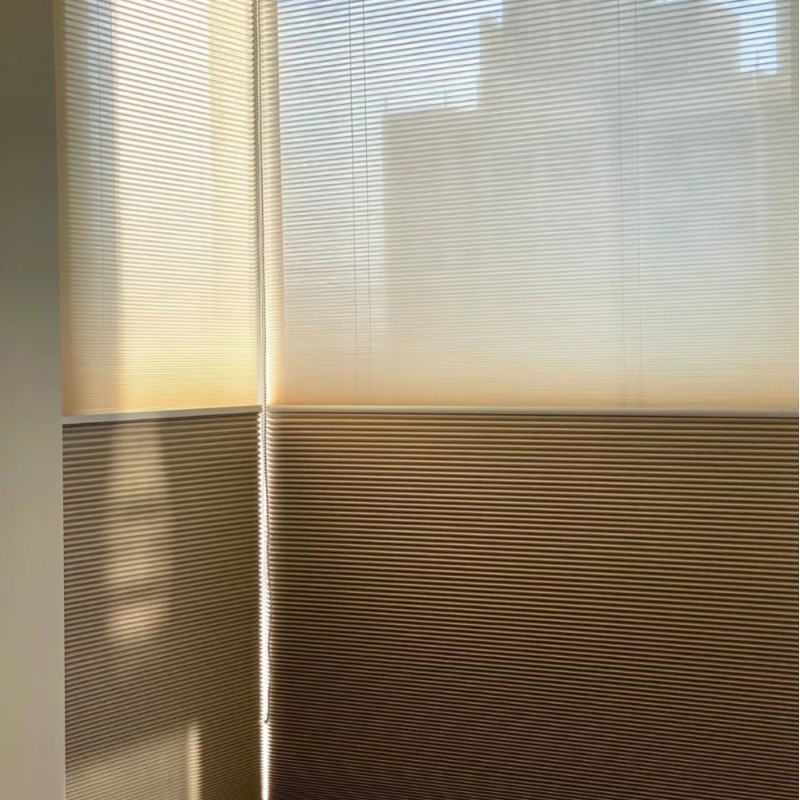 Day & Night Curtain Honeycomb Blinds Office Bedroom Sunshade Insulated Drift Window Balcony Curtain