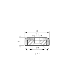POT Magnet with countersink 20X7-D4.5/8.5-N35/NI