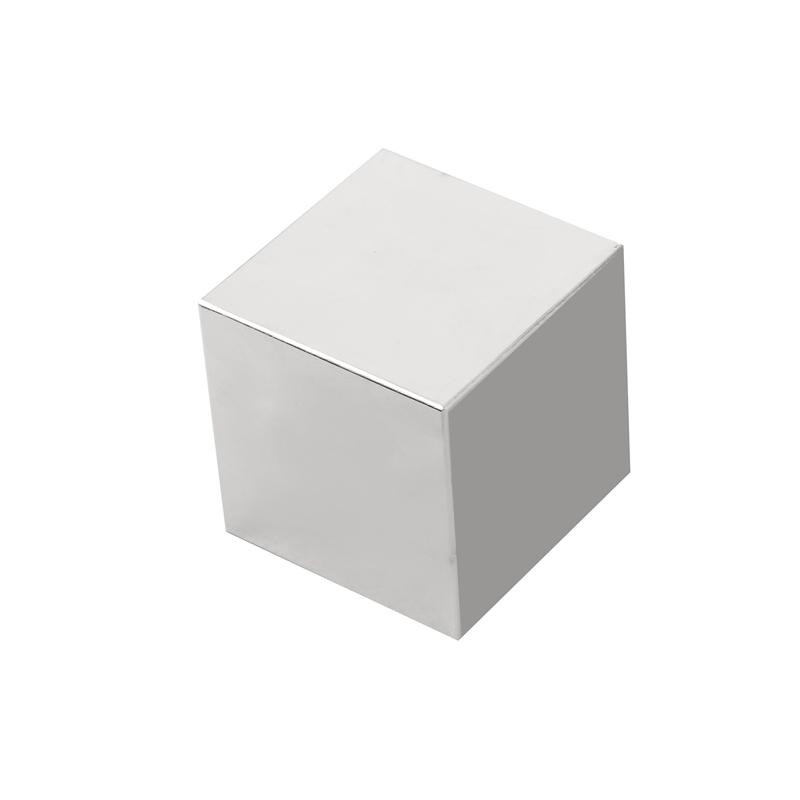 NdFeB Magnet Block 10X10X10 45/NiCuNi coated Magnetized Axially
