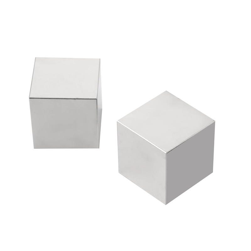 NdFeB Magnet Block 10X10X10 45/NiCuNi coated Magnetized Axially