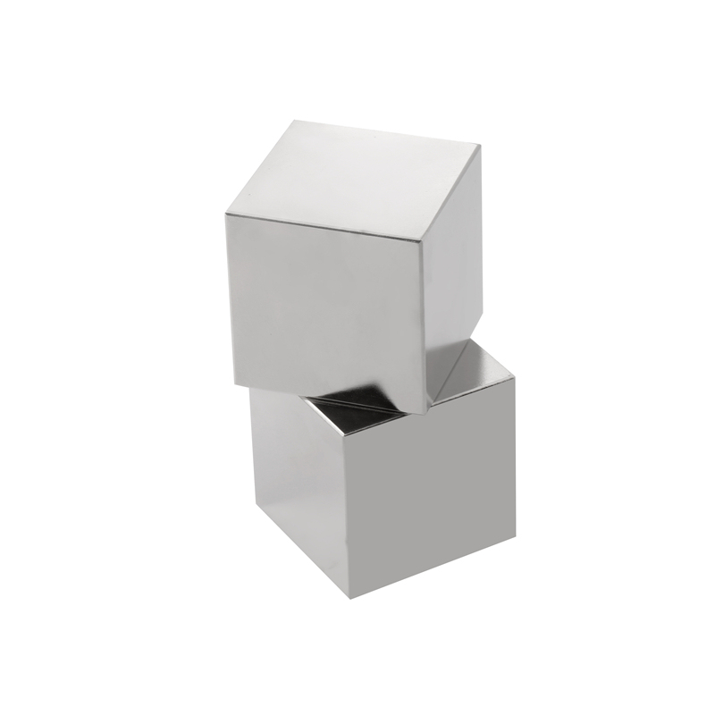 NdFeB Magnet Block 10X10X10 45/NiCuNi coated Magnetized Axially