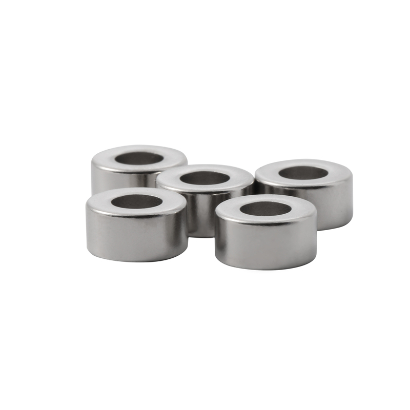 NdFeB Magnet Ring 10X5X5 45/NiCuNi coated Magnetized Axially