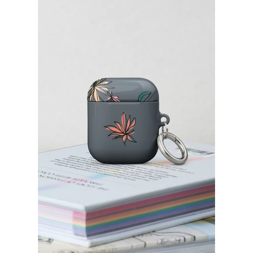 Custom TPU Rubber Protective Case for AirPods with Carabiner