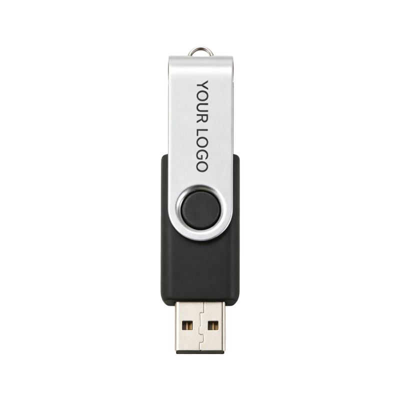 Custom Logo Swivel USB Flash Drive - 8GB-64GB