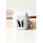 Custom TPU Rubber Protective Case for AirPods with Carabiner