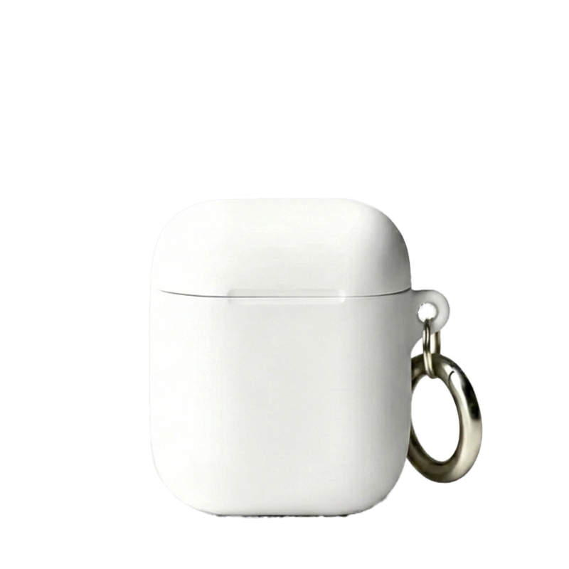 Custom TPU Rubber Protective Case for AirPods with Carabiner