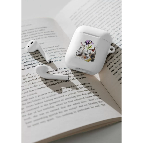 Custom TPU Rubber Protective Case for AirPods with Carabiner