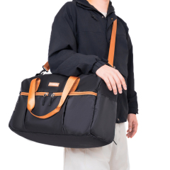 하드케이스 여행가방 3종 세트, TSA 잠금장치가 있는 하드쉘 캐리어, 스피너 휠, 여행용 더플백 및 4개들이 패킹 큐브 포함. 블랙