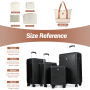 Travelhouse 9 Piece Luggage Sets, Hardshell ABS Suitcase Set with Wheels,Tsa Lock,Lightweight Hardside Travel Suitcases 16“20”24“28”