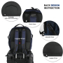 Smicure Travel carry on Backpack Laptop Business 18 Inch Business Anti Theft Slim Water Resistant Sturdy College Computer Bag.Blue