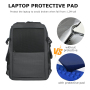 Smicure Travel carry on Backpack Laptop Business 18 Inch Business Anti Theft Slim Sturdy College School Computer Bag.Gray