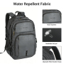 Smicure Travel carry on Backpack Laptop Business 18 Inch Business Anti Theft Slim Sturdy College School Computer Bag.Gray