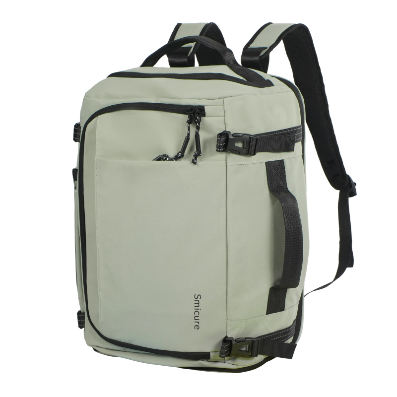 Smicure Travel carry on Backpack Laptop Business 17.5 Inch Business Anti Theft Slim Sturdy College School Computer 2 in 1 Duffel Bag.Green