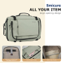 Smicure Travel carry on Backpack Laptop Business 17.5 Inch Business Anti Theft Slim Sturdy College School Computer 2 in 1 Duffel Bag.Green