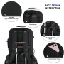 Smicure Travel carry on Backpack Laptop Business 17.5 Inch Business Anti Theft Slim Sturdy College School Computer 2 in 1 Duffel Bag.Black