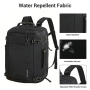 Smicure Travel carry on Backpack Laptop Business 17.5 Inch Business Anti Theft Slim Sturdy College School Computer 2 in 1 Duffel Bag.Black