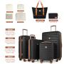 Travelhouse 10 Piece Luggage Sets, Hardshell ABS+PC Suitcase Set with Spinner Wheels,Tsa Lock,Lightweight Hardside Travel Suitcases
