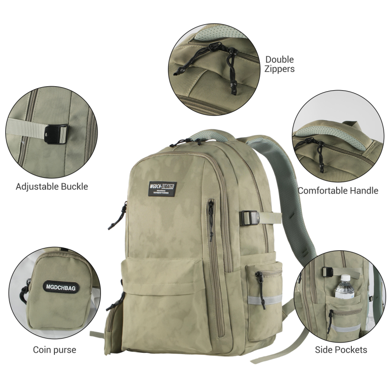 Forest Myth Backpack for Men and Women,Casual Daypack Water-Resistant Lightweight SchoolBackPack，Green