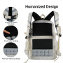 Forest Myth Backpack for Men and Women,Casual Daypack Water Resistant Lightweight SchoolBackPack，Creamy White