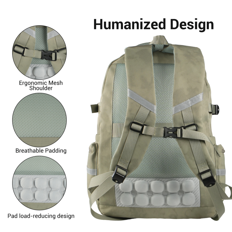 Forest Myth Backpack for Men and Women,Casual Daypack Water-Resistant Lightweight SchoolBackPack，Green