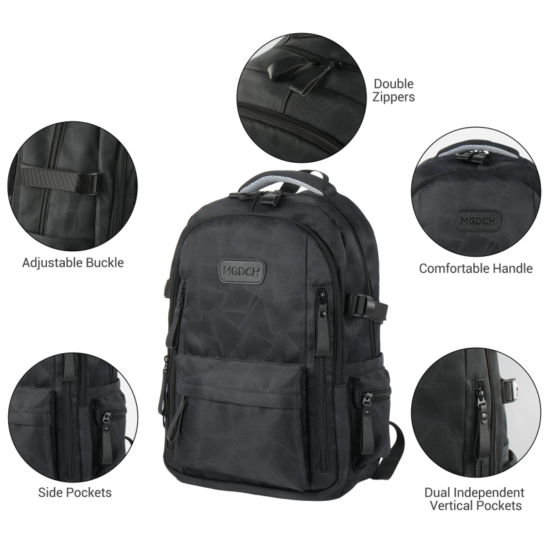 Forest Myth Laptop Backpack,Feature Packed for School,Travel,Everyday,Small Size,Black