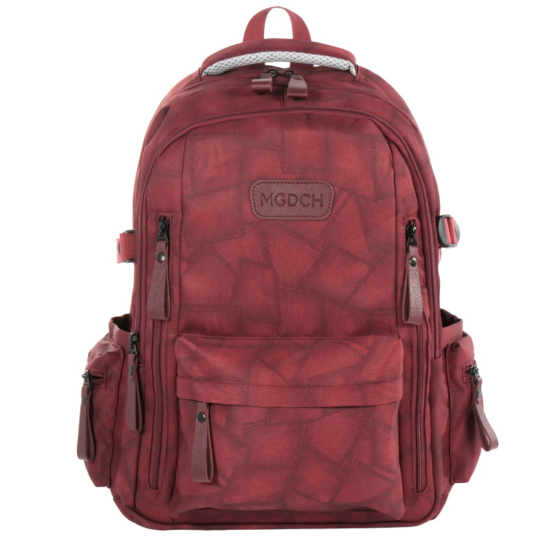 Forest Myth Laptop Backpack,Feature Packed for School,Travel,Everyday,Small Size,Wine Red