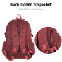 Forest Myth Laptop Backpack,Feature Packed for School,Travel,Everyday,Small Size,Wine Red
