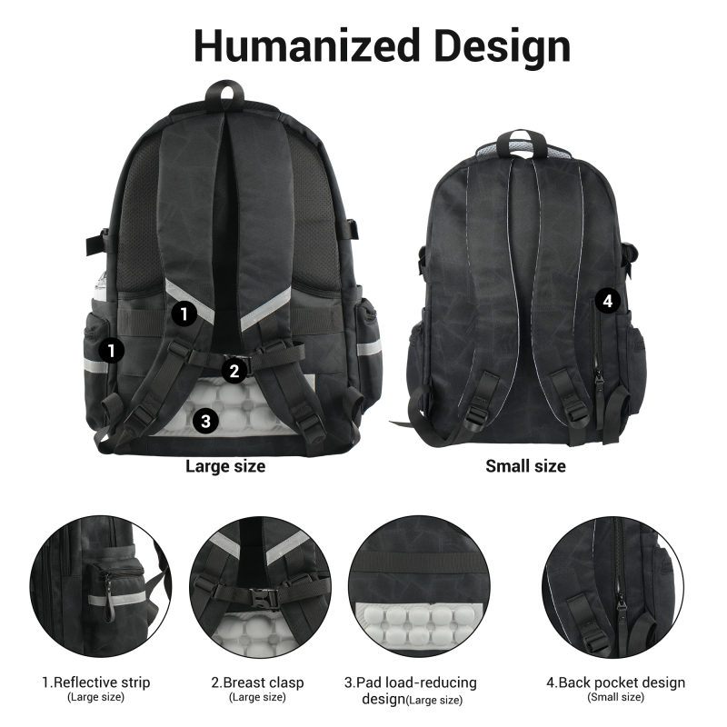 Forest Myth Laptop Backpack,Feature Packed for School,Travel,Everyday,Small Size,Black