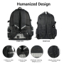 Forest Myth Laptop Backpack,Feature Packed for School,Travel,Everyday,Small Size,Black