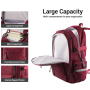 Forest Myth Laptop Backpack,Feature Packed for School,Travel,Everyday,,Large Size,Wine Red