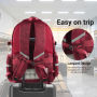 Forest Myth Laptop Backpack,Feature Packed for School,Travel,Everyday,,Large Size,Wine Red