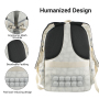 Forest Myth Laptop Backpack,Feature Packed for School,Travel,Everyday,Large Size,Creamy White