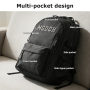 Forest Myth Backpack for Men and Women, Water Resistant College School Bag, Lightweight Travel Backpack, Large Size, Black